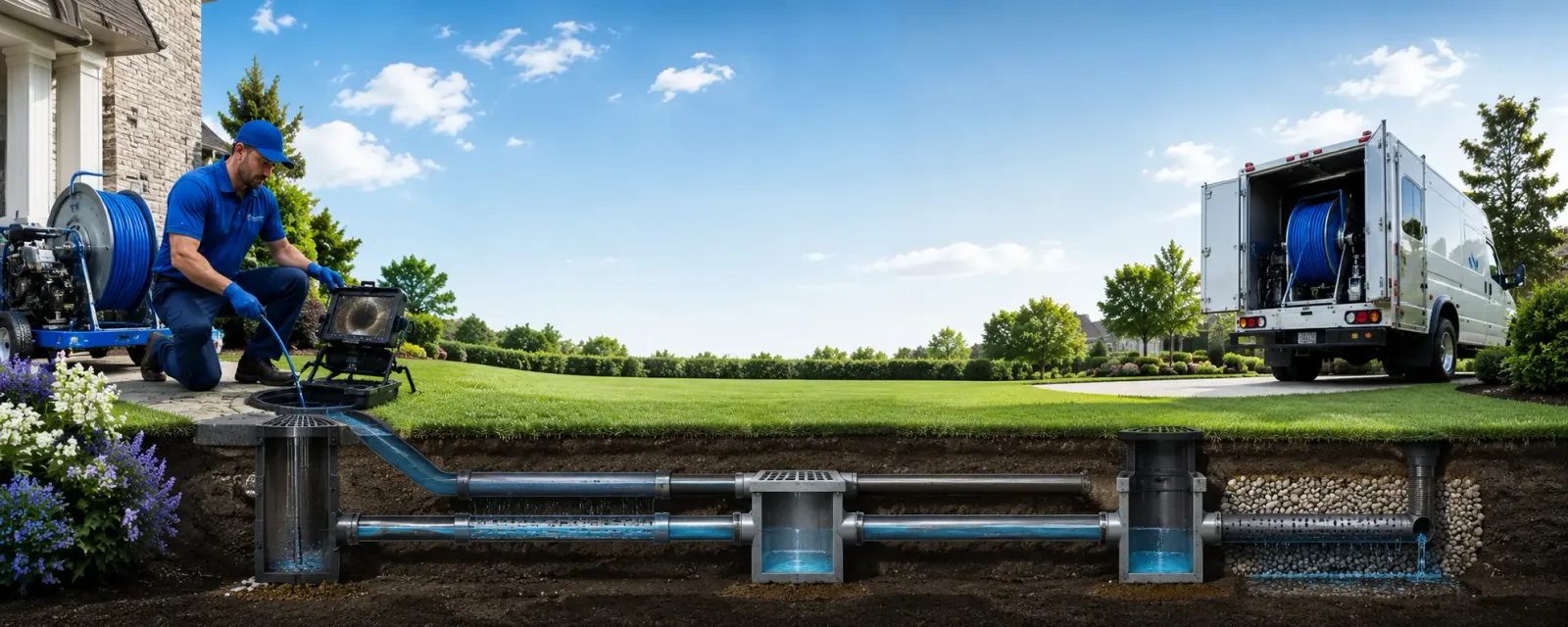 Outdoor drain cleaning information for Marlow, OK
